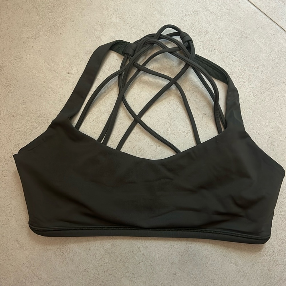 lululemon athletica Black Strappy Bra